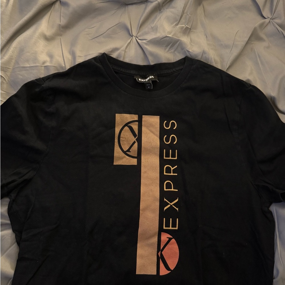 Express Black T-Shirt with Logo